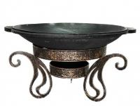 Садж чугунный 45 см + Подставка под садж "Султан"